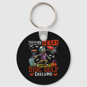 My Scary Disc Golf Costume Horror Halloween Player Key Ring