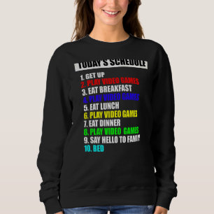 My Schedule Perfect Day Video Games Tee Funny Game