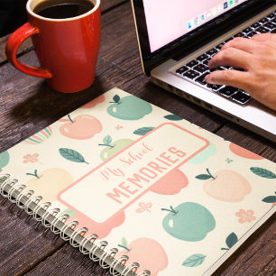 My School Memories custom apples Spiral  Notebook