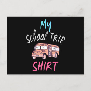 My School Trip Shirt Postcard