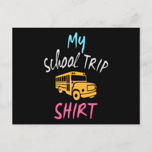 My School Trip Shirt Postcard