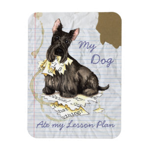 My Scottie Ate my Lesson Plan Magnet