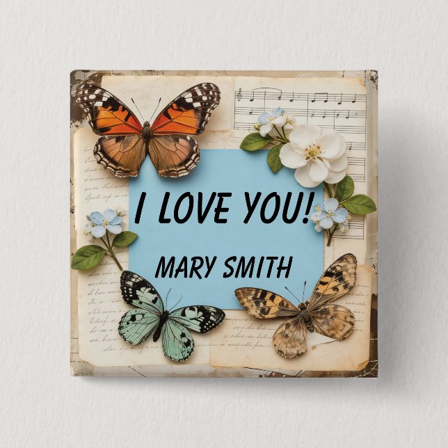 My Scrapbook  15 Cm Square Badge (Front)