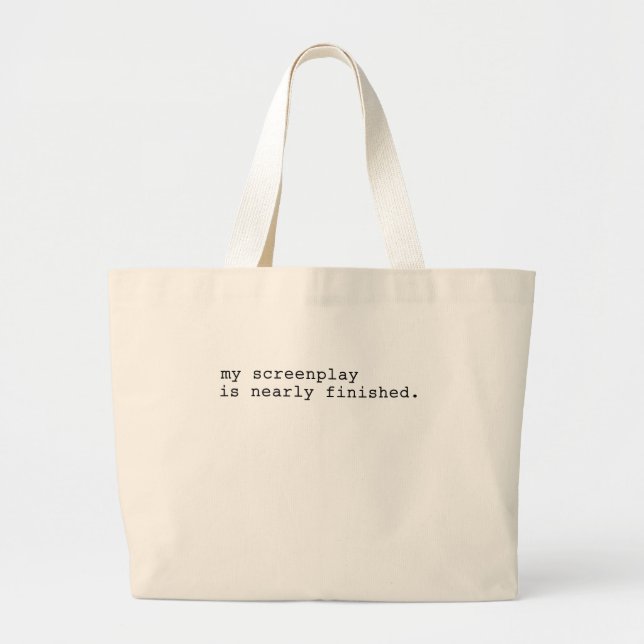 my screenplay large tote bag (Front)