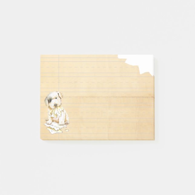 My Sealyham Terrier Ate My Homework Post-it Notes (Front)