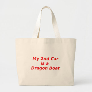 My Second Car is a Dragon Boat Large Tote Bag