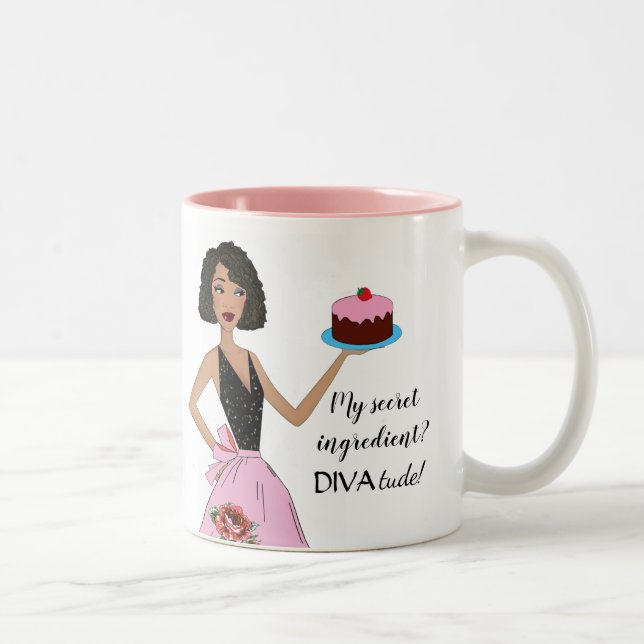 "My Secret Ingredient is DIVAtude!" Diva Mugs (Right)