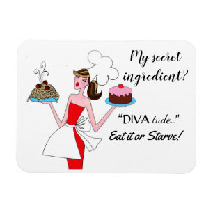 "My Secret Ingredient is DIVAtude!"  Magnet