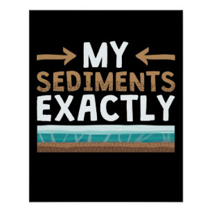 My Sediments Exactly Funny Geology Geologist Poster