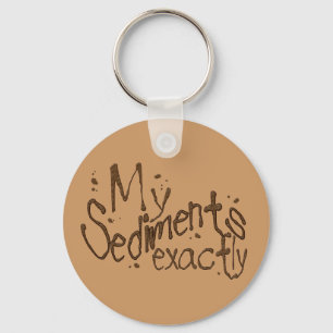 My Sediments Exactly Keychain