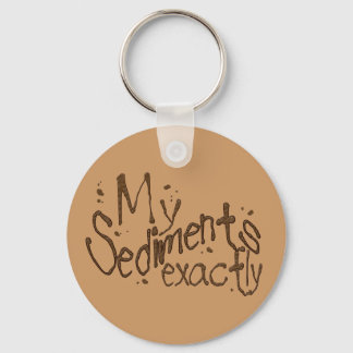 My Sediments Exactly Keychain