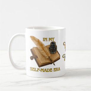 My Self-Made Era Vintage Diary and Quill Writer Coffee Mug