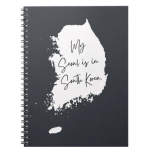 My Seoul is in South Korea on black Notebook