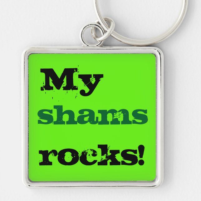 My shams rocks key ring (Front)