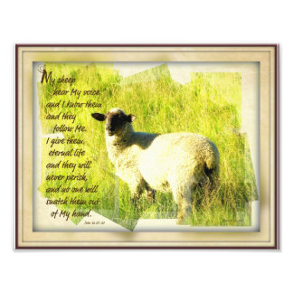 My Sheep Hear My Voice Print 8.5 x 11