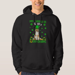 My Sheltie Is My Lucky Charms Sheltie Dog St Patri Hoodie