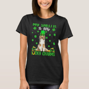 My Sheltie Is My Lucky Charms Sheltie Dog St Patri T-Shirt