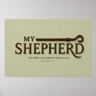 MY SHEPHERD – Soft Sage | Psalm 23:1 Wall Art