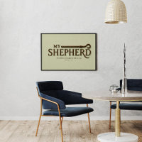 MY SHEPHERD – Soft Sage | Psalm 23:1 Wall Art