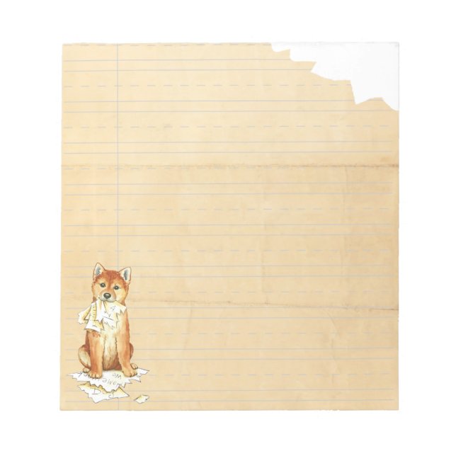 My Shiba Inu Ate My Homework Notepad (Front)