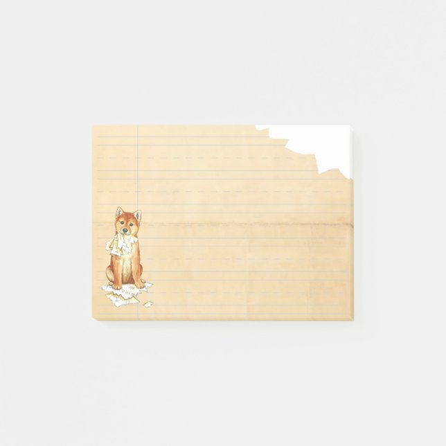 My Shiba Inu Ate My Homework Post-it Notes (Front)