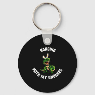 My Shirt Easter Hanging Gnomies Trex Dinosaur Key Ring