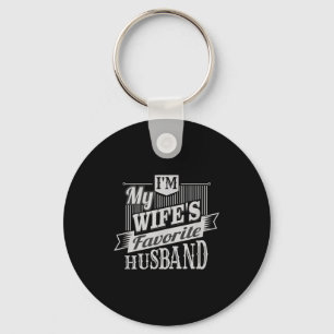 My Shirt Wife's Favorite Husband Key Ring