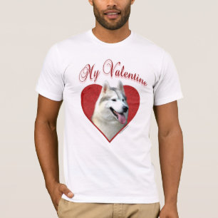My Siberian Husky Valentine: Love Huskies T-Shirt
