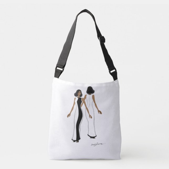 My Signature Fashion Art-Crossbody Tote Bag. (Front)