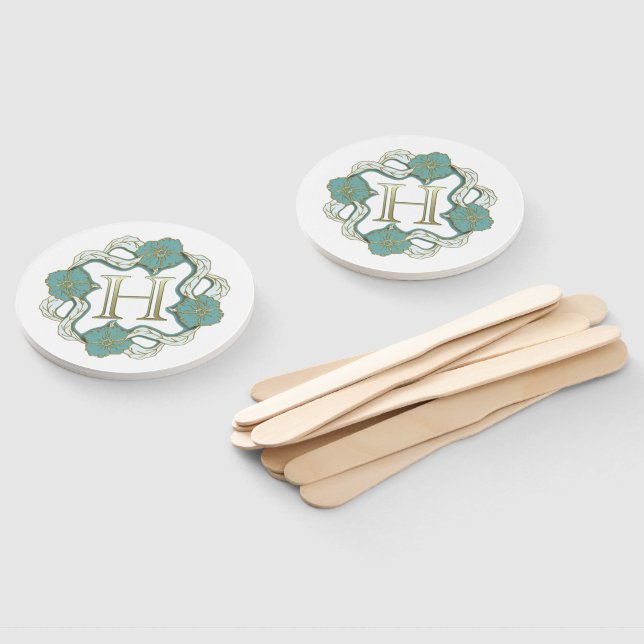 my signature with the letter h hand fan (Non-assembled)