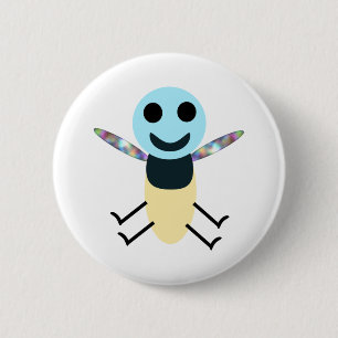 My Silly Firefly 6 Cm Round Badge