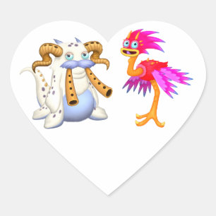My Singing Monsters character  Heart Sticker