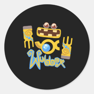 My Singing Monsters Wubbox Blue Small Classic Round Sticker