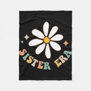 My Sister Era Lover Groovy Retro Sis Mothers Day O Fleece Blanket