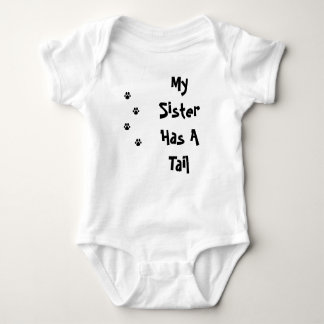 My Sister Has A Tail PAW Baby Bodysuit
