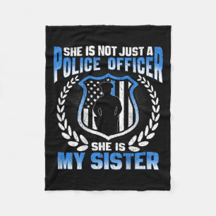 My Sister Is A Brave Lice Officer - Proud Lice Sib Fleece Blanket
