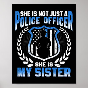 My Sister Is A Brave Lice Officer - Proud Lice Sib Poster