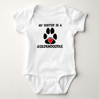 My Sister Is A Goldendoodle Baby Bodysuit