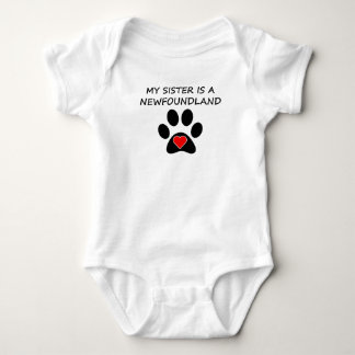 My Sister Is A Newfoundland Baby Bodysuit