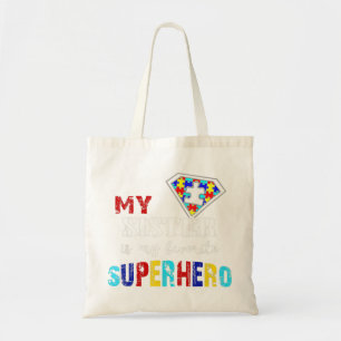 My Sister Is My Favourite Superhero Autism Gift 8  Tote Bag