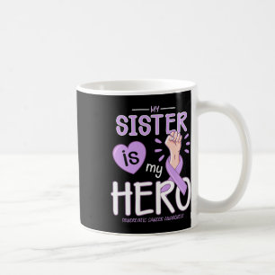 My Sister Is My Hero Pancreatic Cancer Awareness Coffee Mug