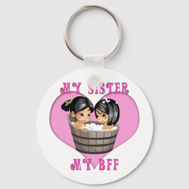 My Sister MY BFF Bath Key Ring (Front)