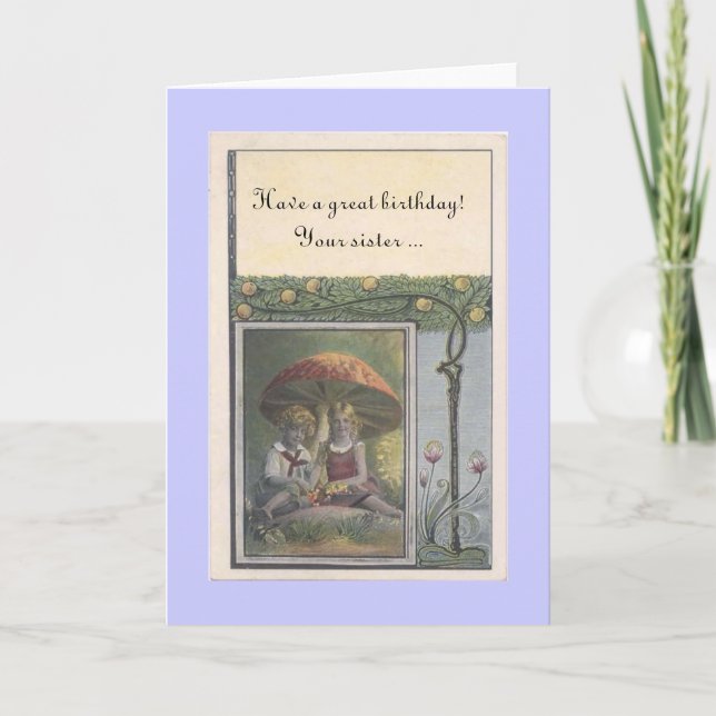 My sister's birthday card (Front)