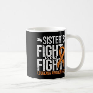 My Sister's Fight My Fight Leukaemia Awareness Rib Coffee Mug