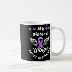 My Sister's Wings Cover My Heart Overdose Awarenes Coffee Mug