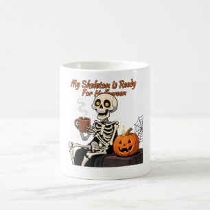 My Skeleton Is Ready For Halloween Coffee Mug