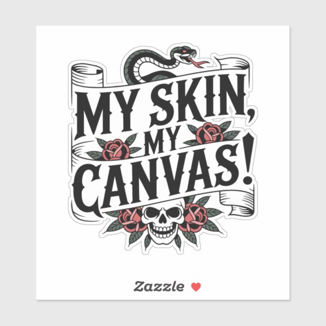 My Skin, My Canvas Tattoo Art (Sheet)