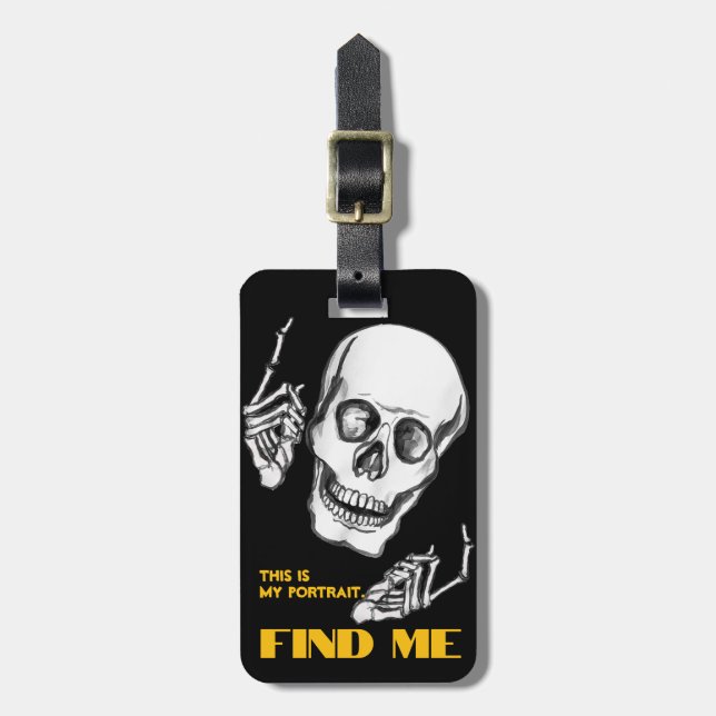 My skull Luggage Tags (Front Vertical)