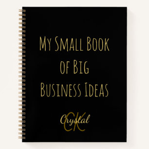 My Small Book of Big Business Ideas Notebook