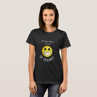 my smile keeps me out of trouble smile T-Shirt